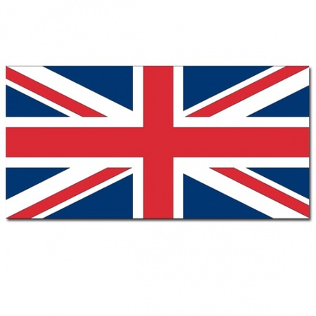 Feestartikelen Luxe vlag Verenigd Koninkrijk 100 x 150 cm