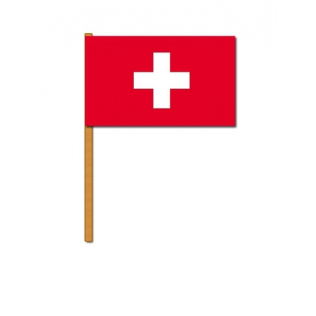 Feestartikelen Zwaaivlag Zwitserland