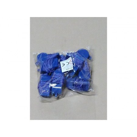 Multipack of 10x blue whistles on cord