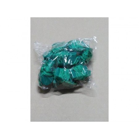 Multipack of 10x green whistles on cord