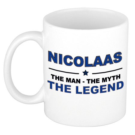 Namen koffiemok / theebeker Nicolaas The man, The myth the legend 300 ml