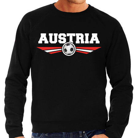 Oostenrijk / Austria landen / voetbal sweater zwart heren