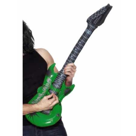 Opblaas gitaar groen 99 cm