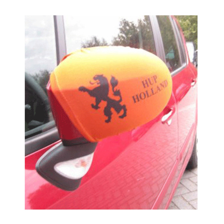 Feestartikelen Oranje autospiegel hoesjes