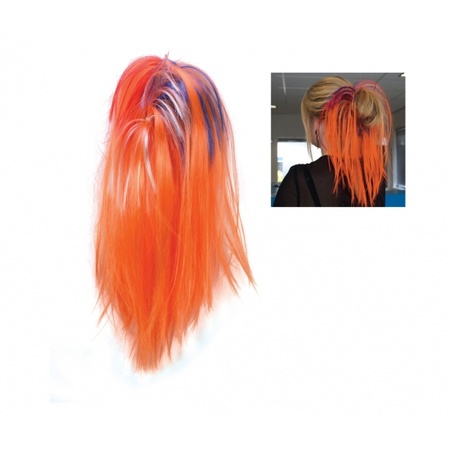 Oranje supporters hairextensions