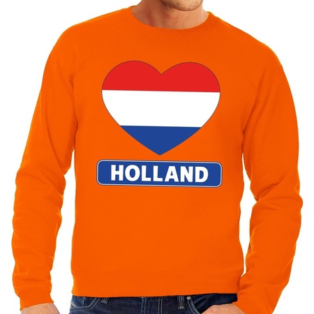 Holland heart t-sweater orange men