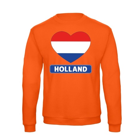 Holland heart t-sweater orange men