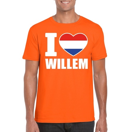 I love Willem t-shirt orange men