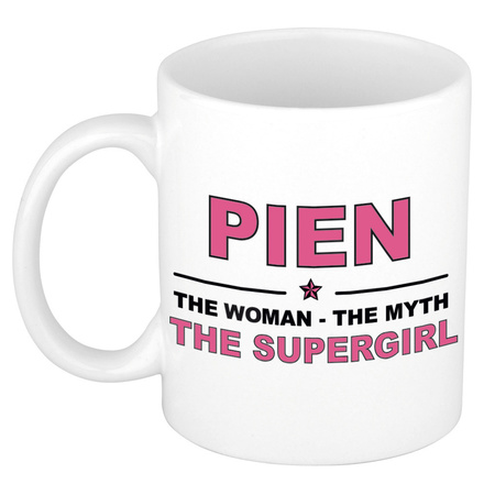 Namen koffiemok / theebeker Pien The woman, The myth the supergirl 300 ml