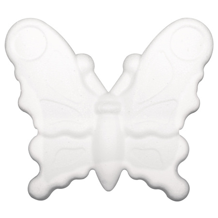 Piepschuim vlinder versieren 12,5 cm