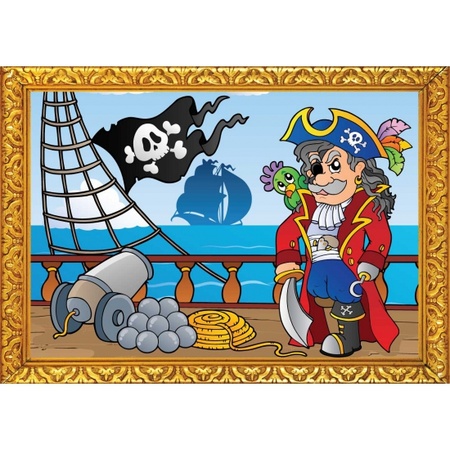 Piraten feestje versiering poster