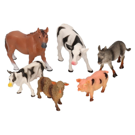 Kinderspeelgoed Boerderij dieren 6 stuks