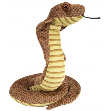 Kinder knuffel slangen cobra 30 cm