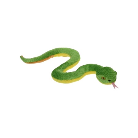 Groene adder slangen knuffel 43 cm