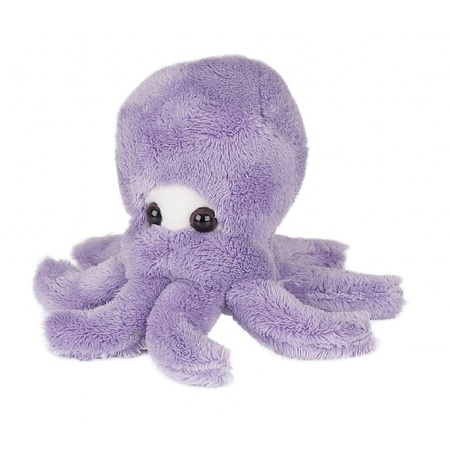 Paarse knuffel octopus 15cm