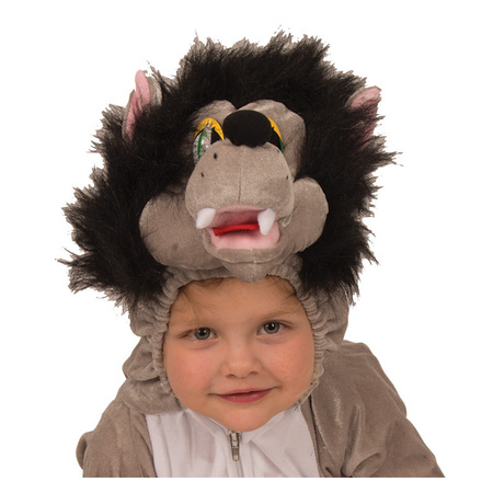 Plush wolf costume for kids