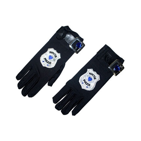 Donkerblauwe politie handschoenen