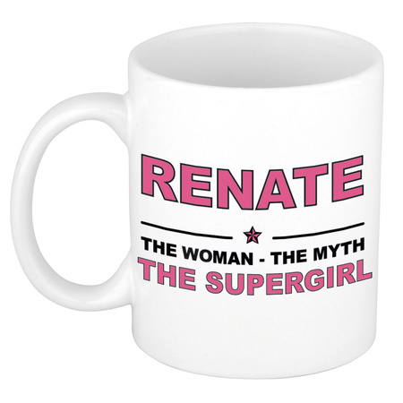 Namen koffiemok / theebeker Renate The woman, The myth the supergirl 300 ml