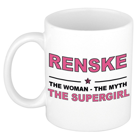 Namen koffiemok / theebeker Renske The woman, The myth the supergirl 300 ml