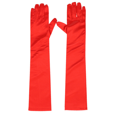 Feestartikelen Rode handschoenen gala