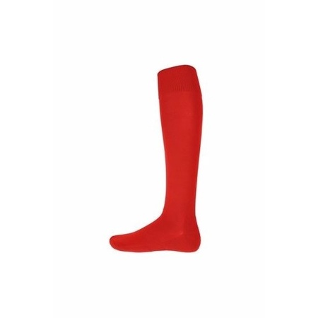 Red knee high sport socks for adults