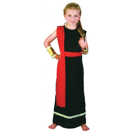 Zwarte Romeinse toga voor meisjes