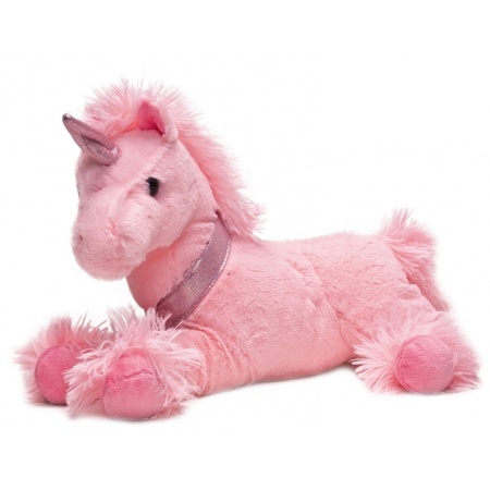 Speelgoed eenhoorn knuffel roze 33 cm