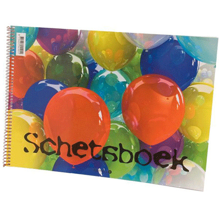 Schetsboek/tekenboek - wit papier - A4 formaat