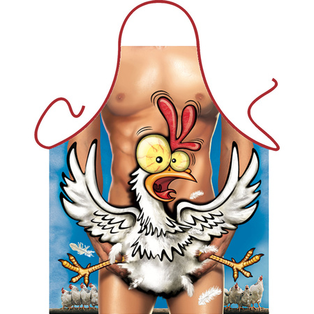 Sexy apron Rooster in front