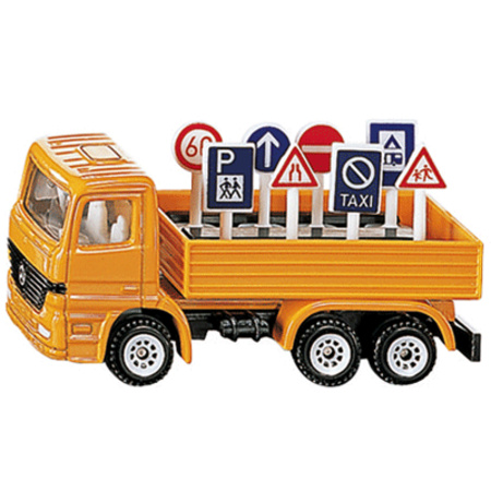 Kinderspeelgoed Siku vrachtwagen met houder