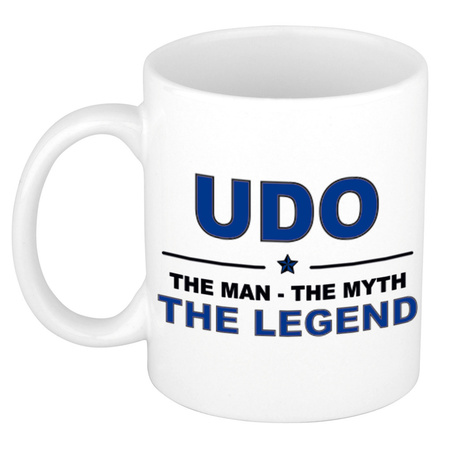 Namen koffiemok / theebeker Udo The man, The myth the legend 300 ml