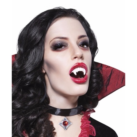 Verkleden als vampier nep tanden gebitje voor volwassneen