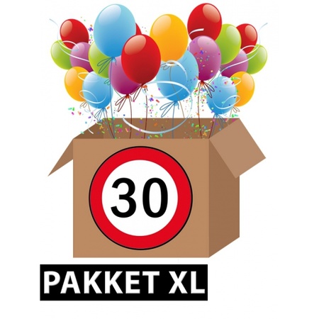 Traffic sign 30 year decoration package XL