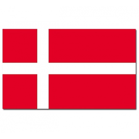 Vlag Denemarken 90 x 150 cm feestartikelen