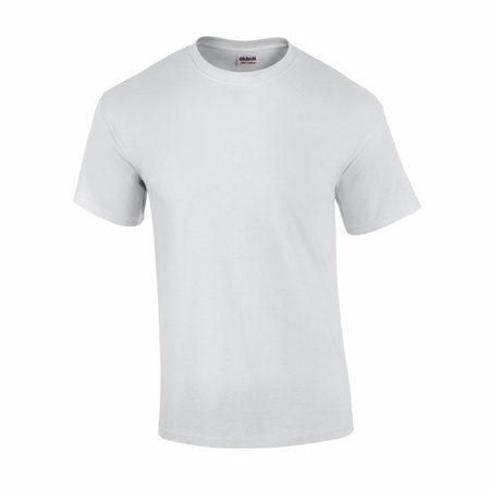 Basic katoenen t-shirts wit voor heren