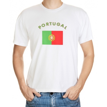 Feestartikelen T-shirt vlag Portugal