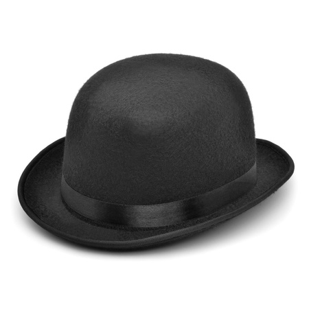 Black felt bowler hat for kids